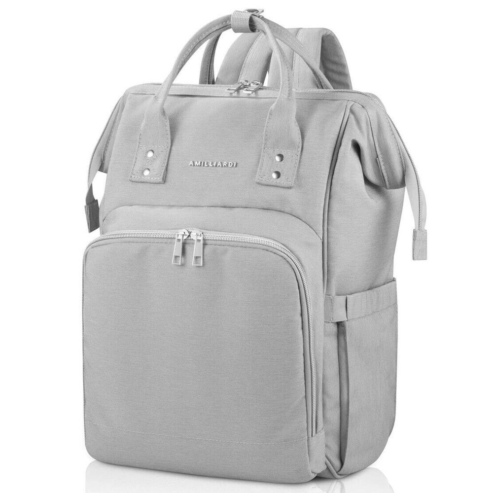 Amilliardi Diaper Bag Backpack - 6 Insulated Pockets & Stroller Straps